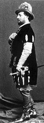 Enrico Tamberlin(c)k (Alvaro), na praizvedbi opere Moć sudbine 1862.