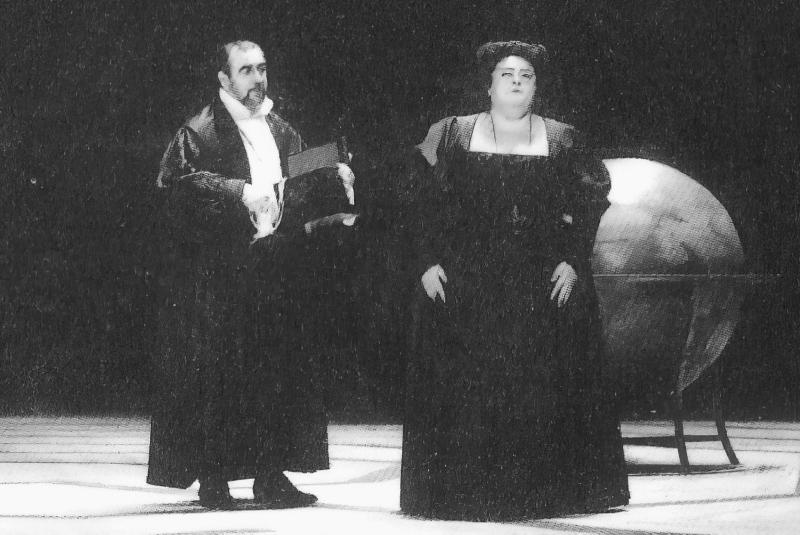 Neven Belamarić (Filip II.) i Ivanka Boljkovac (Elizabeta), Giuseppe Verdi, <em>Don Carlos</em>, HNK u Zagrebu 2004.