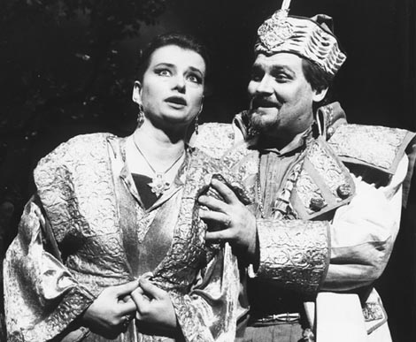 Olga Šober (Jelena) i Bojan Šober (Zrinjski) – Ivan pl. Zajc, Nikola Šubić Zrinjski, HNK Ivana pl. Zajca, Rijeka 1991.