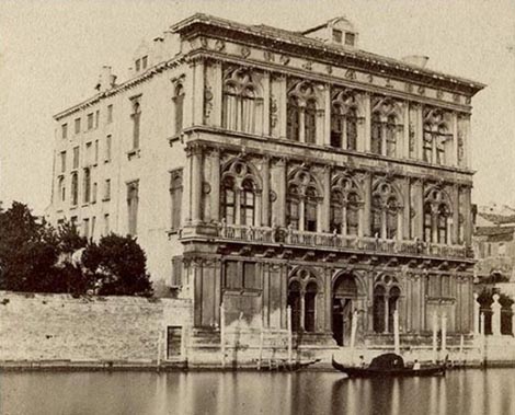 palača Ca Vendramin Calergi u Veneciji, foto: Carlo Naya, 1870.