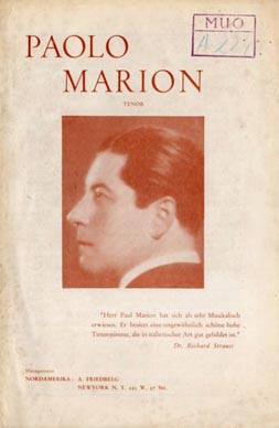 Propagandna knjižica Paola Mariona, 1932.