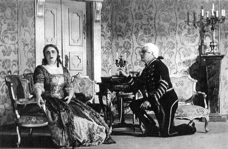 Zinka Kunc (Liza) i Petar Raičev (Herman) – Petar Iljič Čajkovski, Pikova dama, Zagreb, 1934.