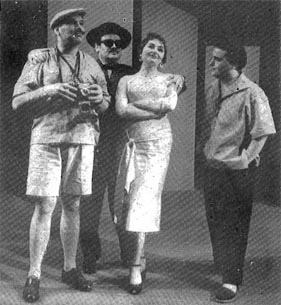 Piero Filippi, Franjo Paulik, Mirka Klarić i Tugomir Alaupović; Jacques Ibert:, Angelique, Zagreb 1957.