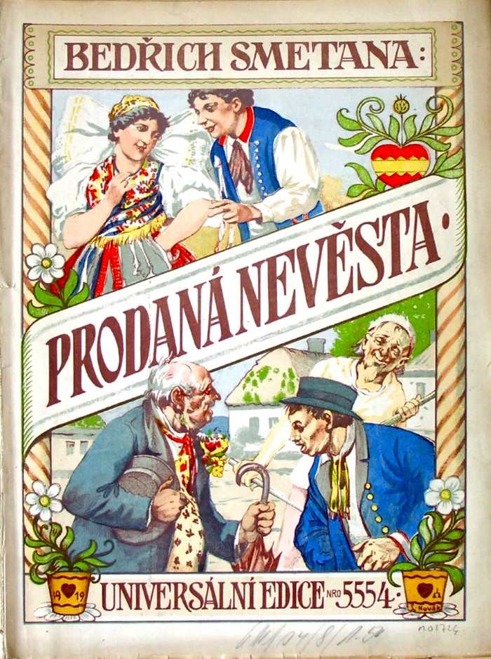 Naslovnica partiture <em>Prodane nevjeste</em>