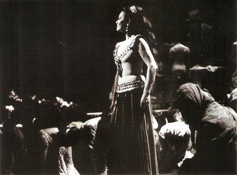 Ruža Pospiš-Baldani kao Dalila u Samsonu i Dalili, Hrvatsko narodno kazalište u Zagrebu, 1971.