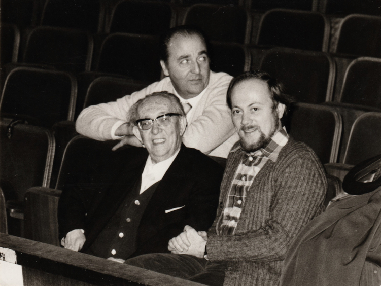 Zoran Juranić s Jakovom Gotovcem, HNK u Zagrebu, 1979.