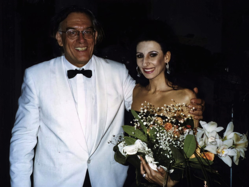 Sa sopranisticom Lucijom Aliberti nakon koncerta na Dubrovačkim ljetnim igrama