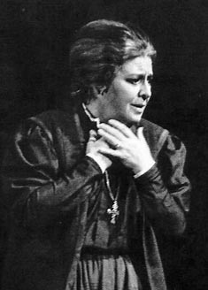 Sena Jurinac kao Crkvenjarka; Leoš Janáček, Jenůfa, San Francisco Opera, 1980.