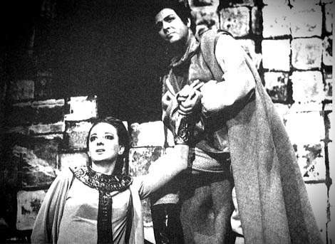 Branka Stilinović (Irmengarda) i Stojan Stojanov (Porin) – Vatroslav Lisinski, Porin, HNK u Zagrebu, 1969.