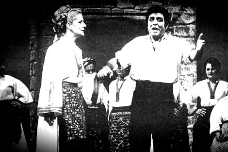 Branka Beretovac (Đula) i Stojan Stojanov (Mića) – Jakov Gotovac, Ero s onoga svijeta, HNK u Zagrebu, 1985.