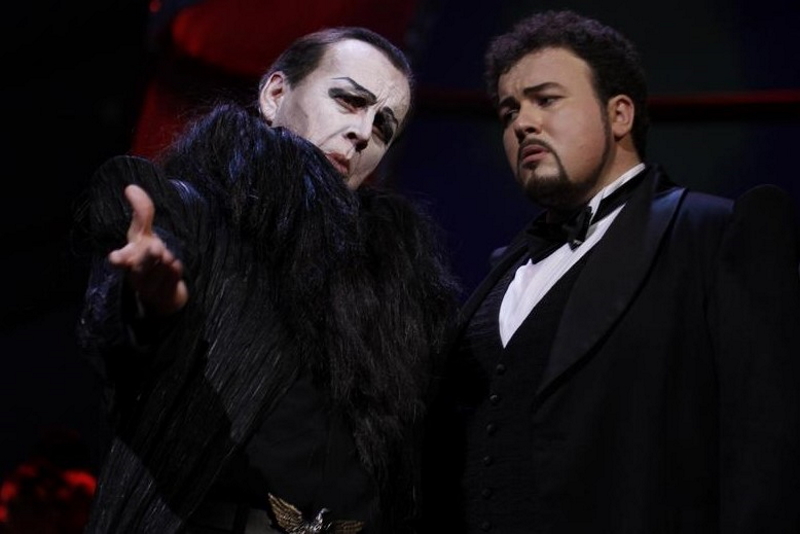 Giorgio Surian (Mefisto), Stefan Pop (Faust), Charles Gounod, <em>Faust</em>, HNK Ivana pl. Zajca, Rijeka 2014.