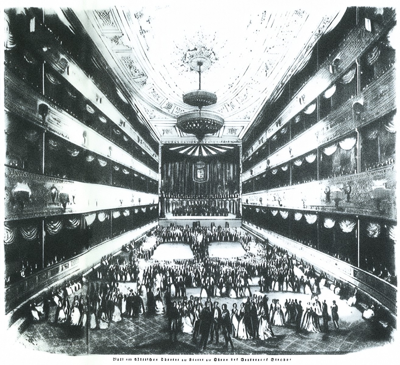 Unutrašnjost Teatro Civico di Fiume, 1847