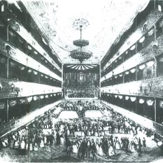 Unutrašnjost Teatra Civica di Fiume, 1847.