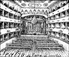 unutrašnjost Teatro Nobile u Zadru