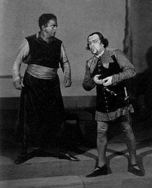 Tino Pattiera (Otello) i Robert Burg (Jago) – Giuseppe Verdi, Otello, Bečka državna opera (Operntheater), 1924.