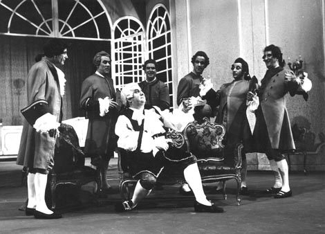 Tomislav Neralić (barun Ochs) i ansambl Opere – Richard Strauss, Kavalir s ružom, Narodno kazalište „Ivana Zajca", Rijeka, 1966.