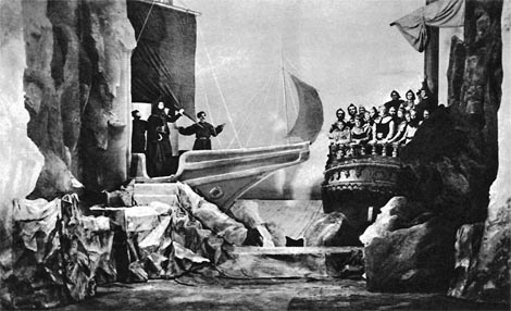 Hrvatsko zemaljsko kazalište, Zagreb: Richard Wagner, Ukleti Holandez, dir. Srećko Albini, red. Gjuro Prejac, 1909.