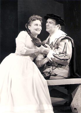Vera Grozaj (Nannetta) i Piero Filippi (Fenton) – Giuseppe Verdi, Falstaff, HNK u Zagrebu, 1958.