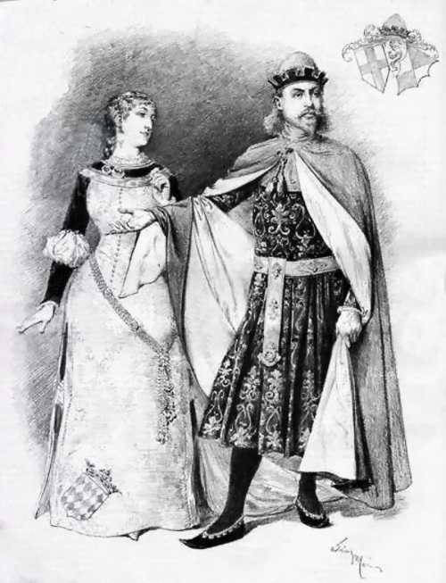 Fidès Devriès (Amelia) i Victor Maurel (Simon)