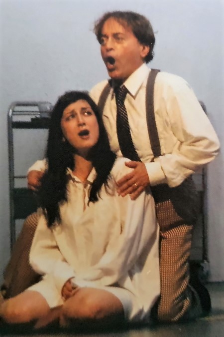 Çiĝdem Soyarslan (Gilda) i Vitomir Marof  (Rigoletto), Giuseppe Verdi, <em>Rigoletto</em>, Volksoper, Wien, premijera 2010.