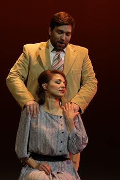 Domen Križaj (Albert) i Ivana Srbljan (Charlotte); Hrvatsko narodno kazalište Ivana pl. Zajca, Rijeka: Jules Massenet, Werther, dir. Ville Matvejeff, red. Fabrizio Melano