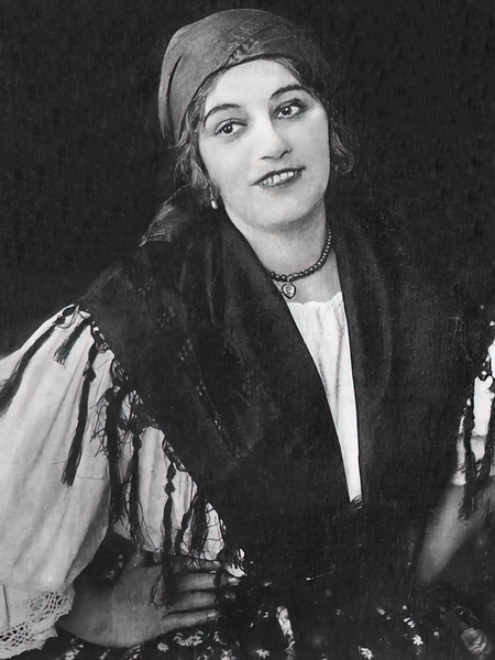 Zdenka Zika kao Vendulka u Smetaninoj operi <em>Poljubac</em>, Zagreb, 1925.