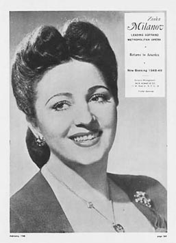 Zinka Kunc Milanov, povratak u Metropolitan Operu