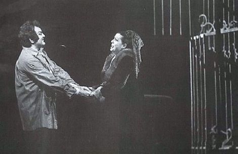 Nikolaj Gedda (Cavaradossi) i Blaženka Milić (Floria Tosca); Giacomo Puccini: Tosca, HNK u Zagrebu, 25. veljače 1986.