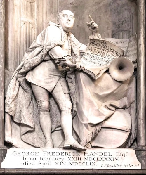 Handelova nadgrobna ploča u Westminsterskoj opatiji u Londonu