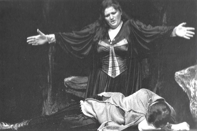 Mirella Toić (Giselda) i Sveto Matošić Komnenović (Arvino), Giuseppe Verdi, <em>Lombardijci</em>, HNK Split, 1994.