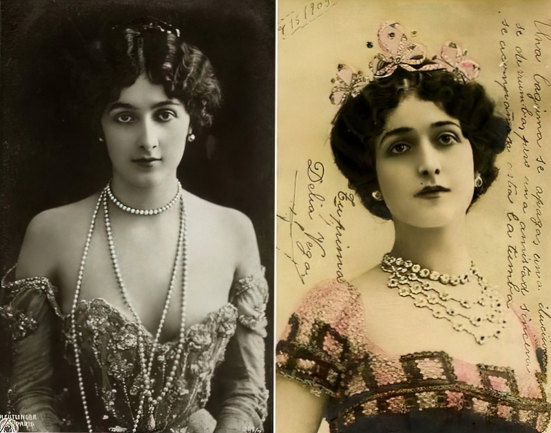 Lina Cavalieri s kojom je Caruso dosta pjevao. Osobito poznati bili su njihovi zajednički nastupi u Giordanovoj <em>Fedori</em>.  