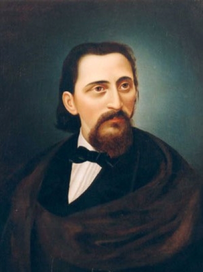 Ivan pl. Zajc, portret izradio Ferdo Quiquerez oko 1870., fundus Muzeja Grada Zagreba